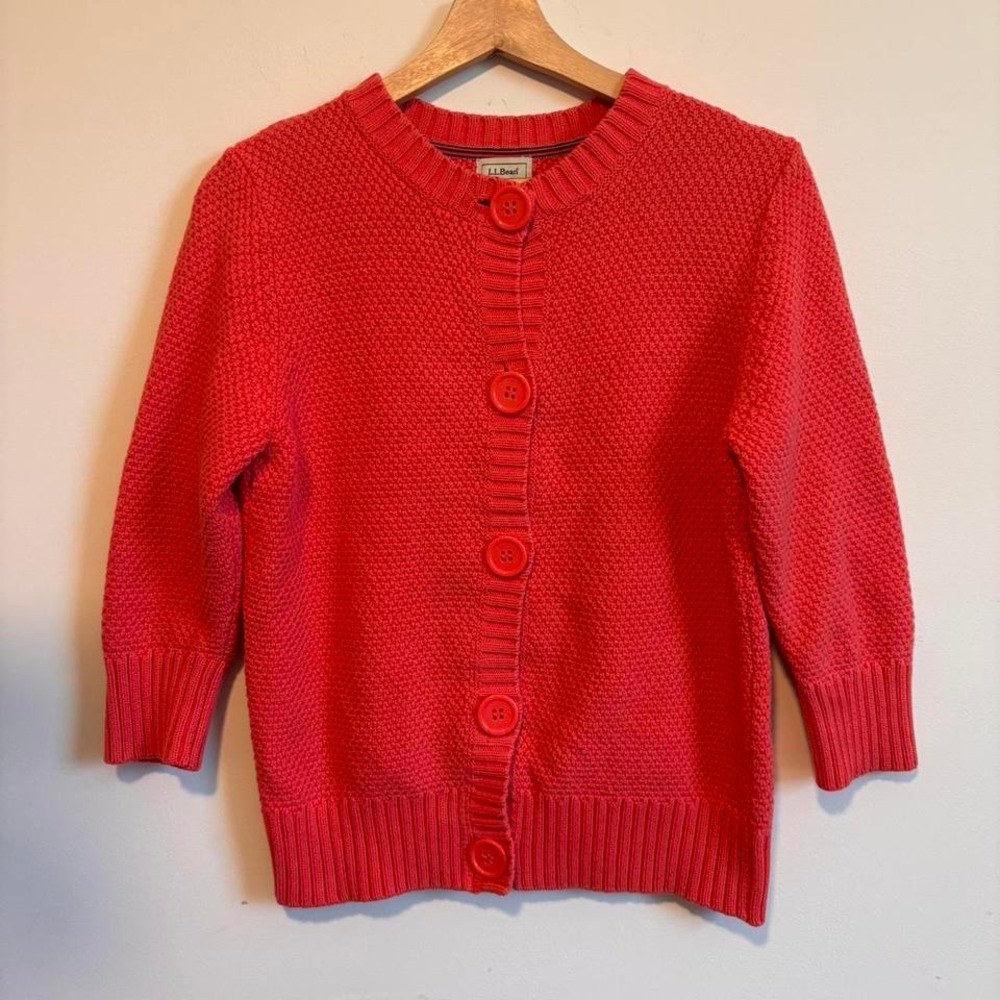 VTG pink cotton cardigan